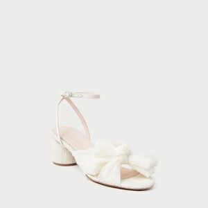 Loeffler Randall Dahlia Block Heel Sandall Size 8.5 Pearl